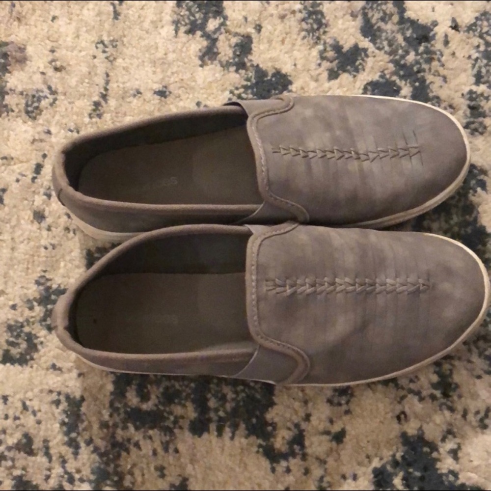 Gray Slip On Shoe